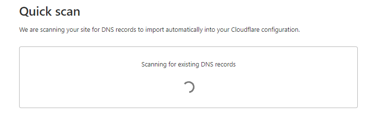 Cloudflare Scan DNS record